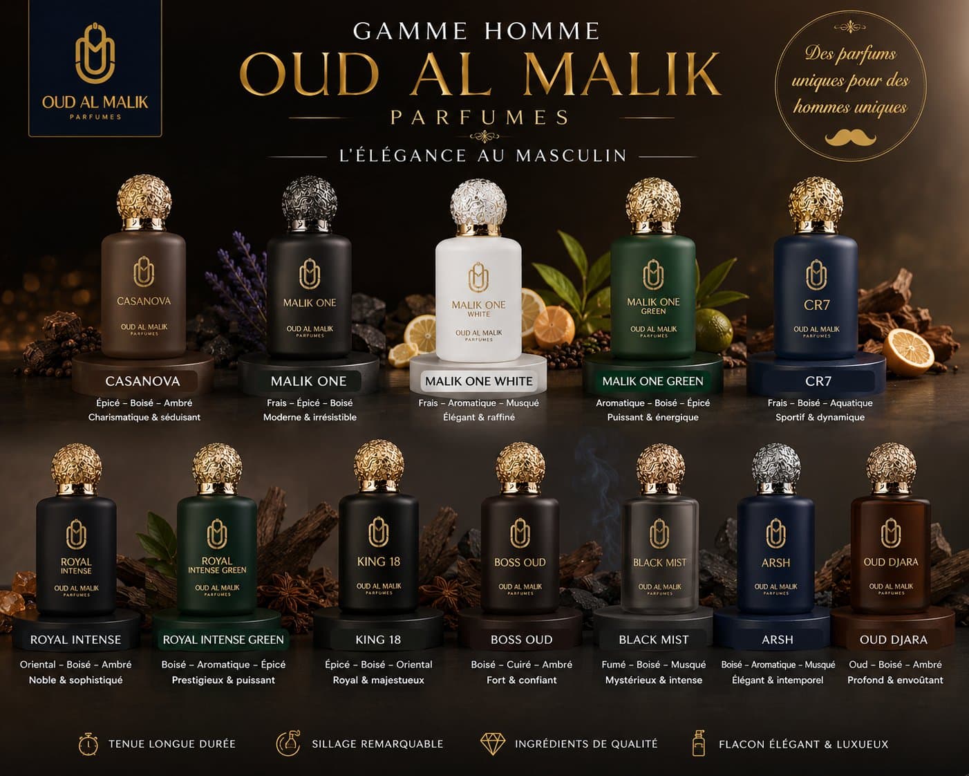 ✨👑 LA GAMME HOMME OUD AL MALIK 👑✨